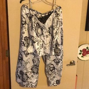 Gilligan & O’Malley xl black white pajama set